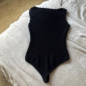 Abercrombie crochet body suit